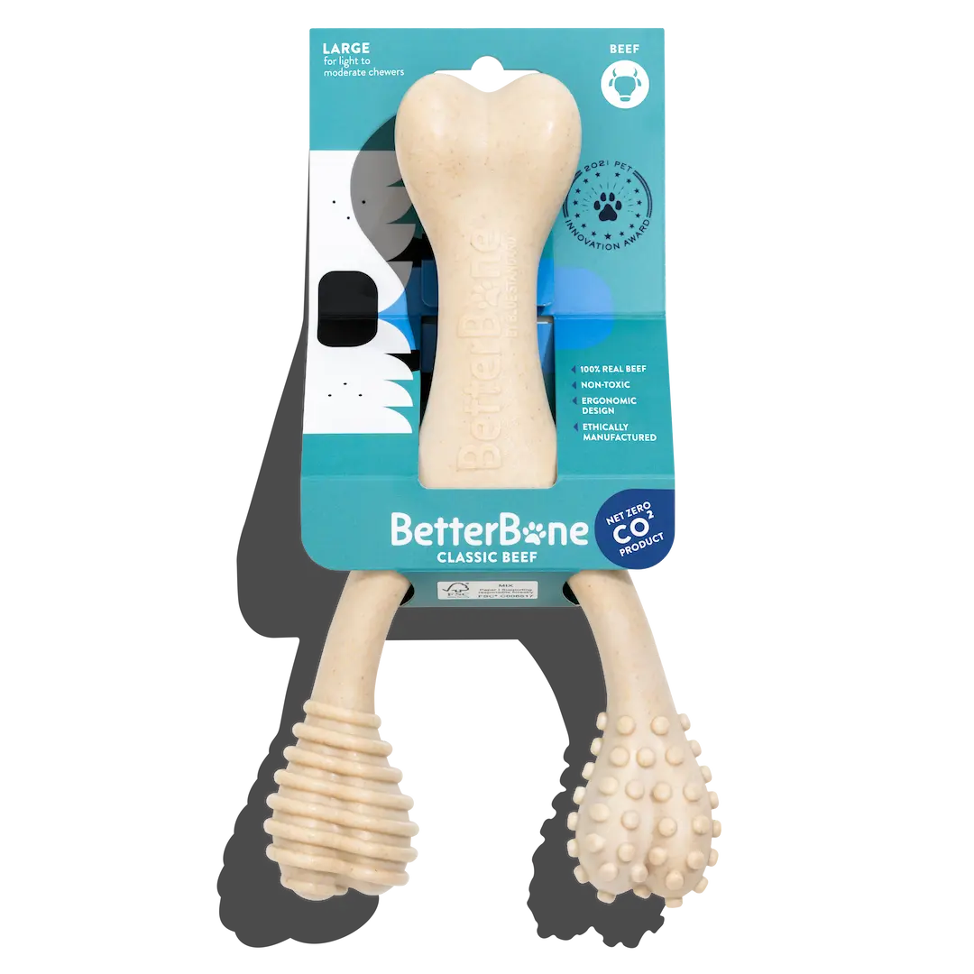 BetterBone SOFT - Classic, All-Natural, Perfect for teething Puppies, Older dogs, LIGHT chewers by The Better Bone Natural Dog Bone