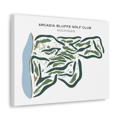 Arcadia Bluffs Golf Club, Michigan - Printed Golf Courses by Golf Course Prints