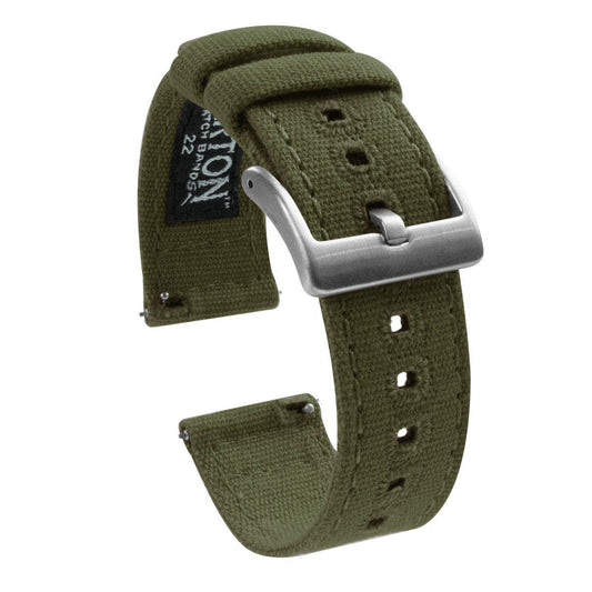 Army Premium Canvas Watch Band by Barton Watch Bands