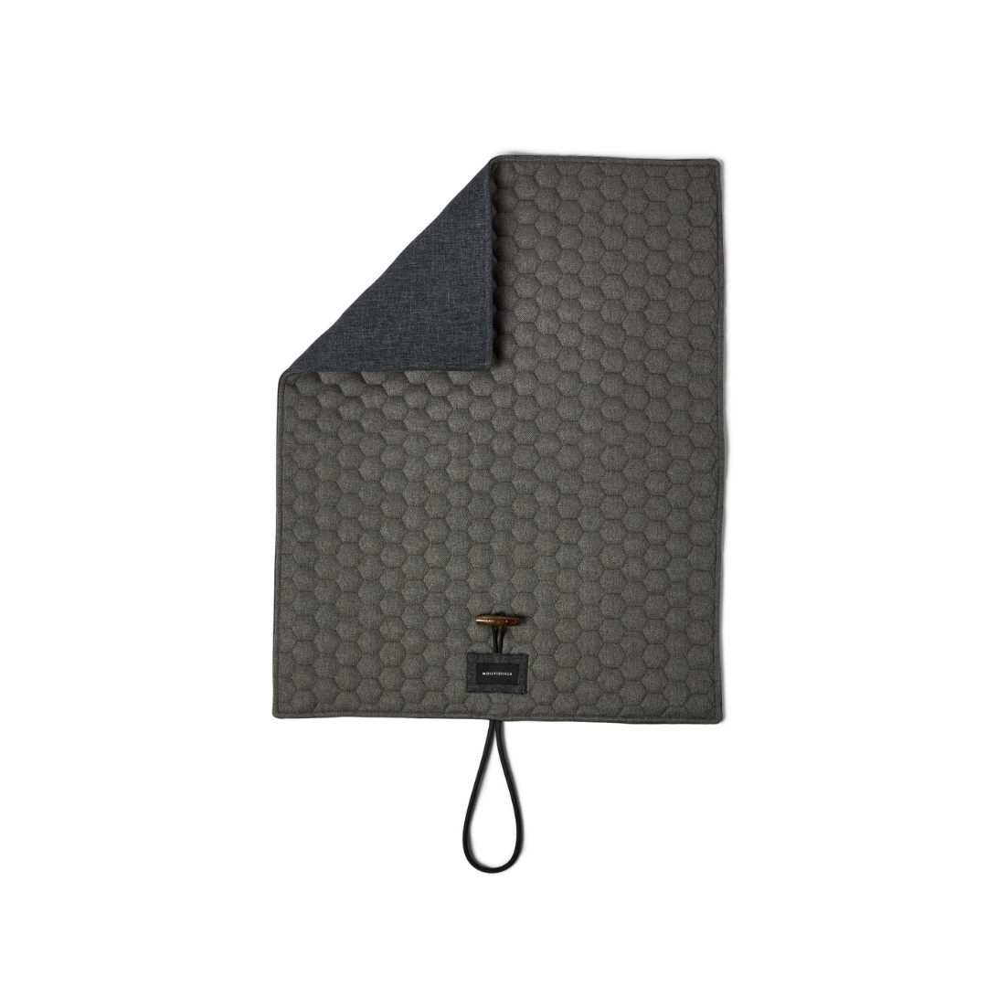 Honeycomb Dog Travel Mat - Grey by Molly And Stitch US