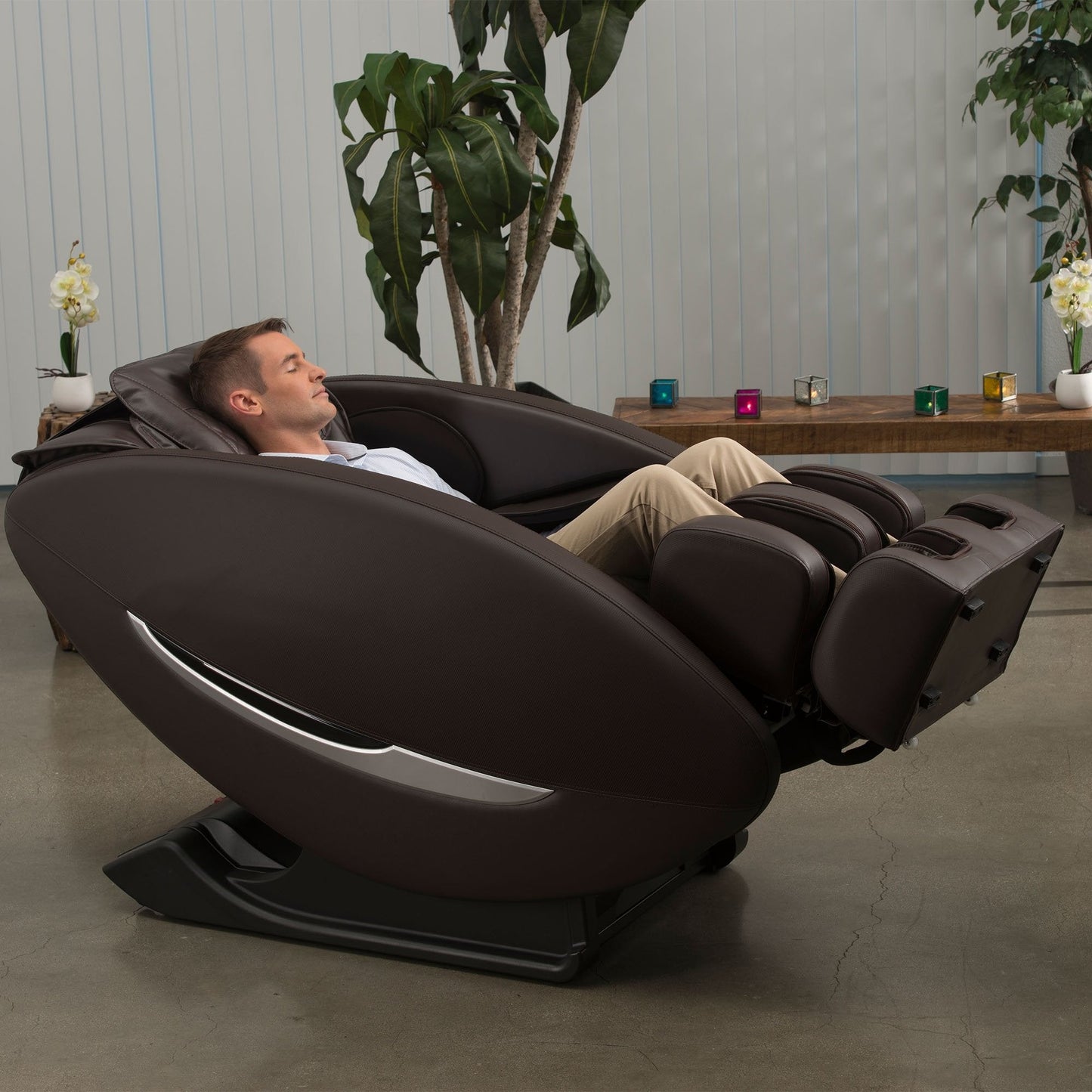 Inner Balance Wellness Ji - Zero Wall Heated L Track Massage Chair by Best Body Massage Chair