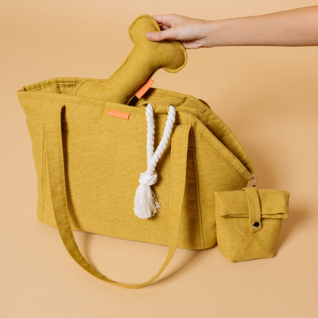 Alpine Dog Carrier - Mustard by Molly And Stitch US