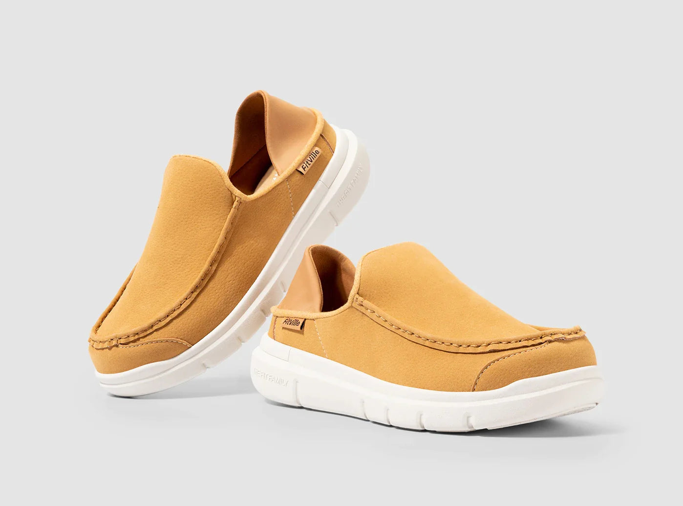 FitVille Men's Flex Moccasin Slippers V1 by FitVille