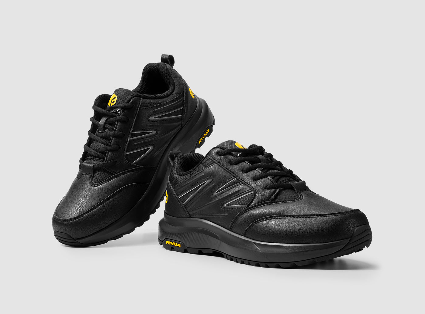 FitVille Men's Low-Top Sturdy Core Hiking Shoes by FitVille