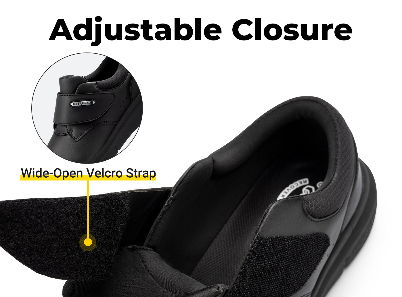 FitVille Men's EasyTop Deluxe Dress Shoes by FitVille