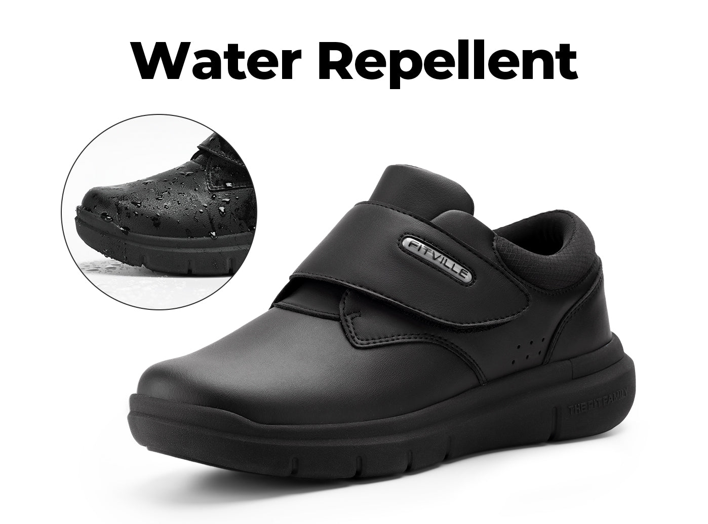 FitVille Men's EasyTop Deluxe Dress Shoes by FitVille