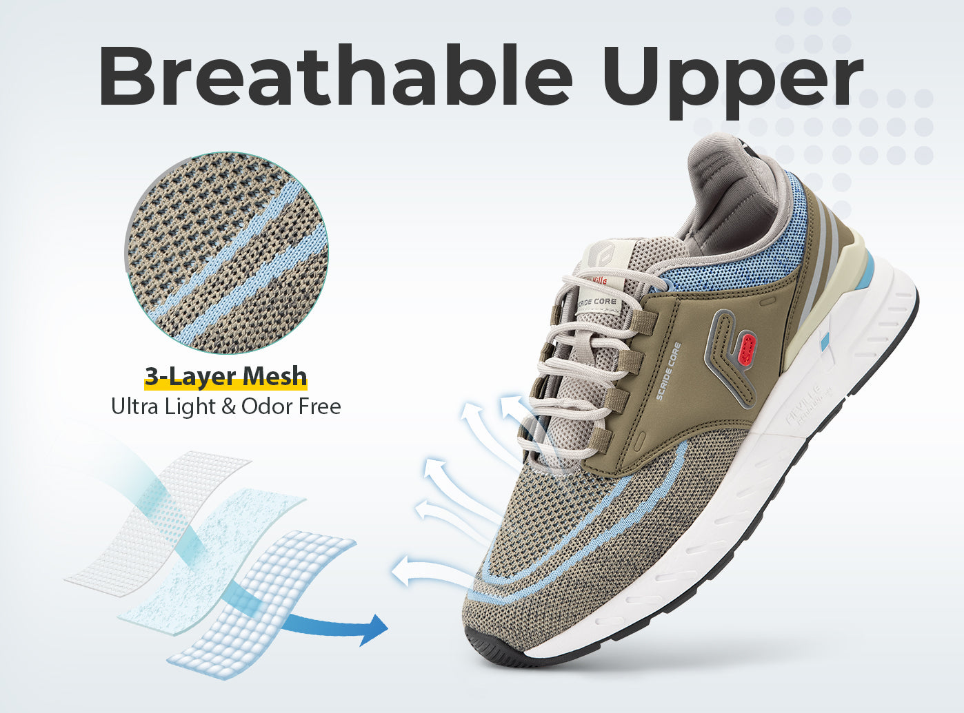 FitVille Men's Stride Core Running Shoes by FitVille