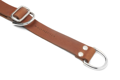 Butter Leather Retriever Dog Collar - Sahara Cognac by Molly And Stitch US