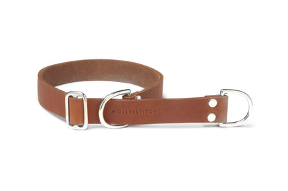 Butter Leather Retriever Dog Collar - Sahara Cognac by Molly And Stitch US