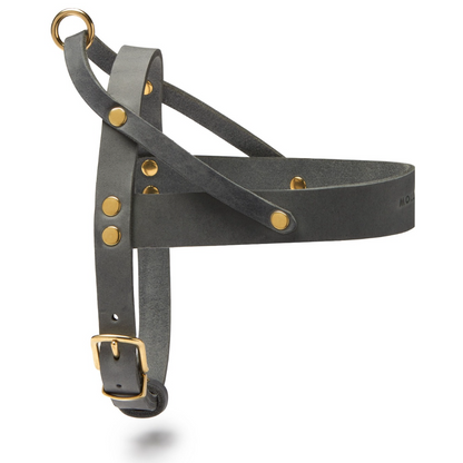 Butter Leather Dog Harness - Timeless Grey by Molly And Stitch US