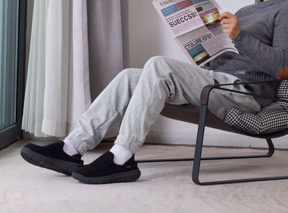 FitVille Men's Flex Moccasin Slippers V1 by FitVille