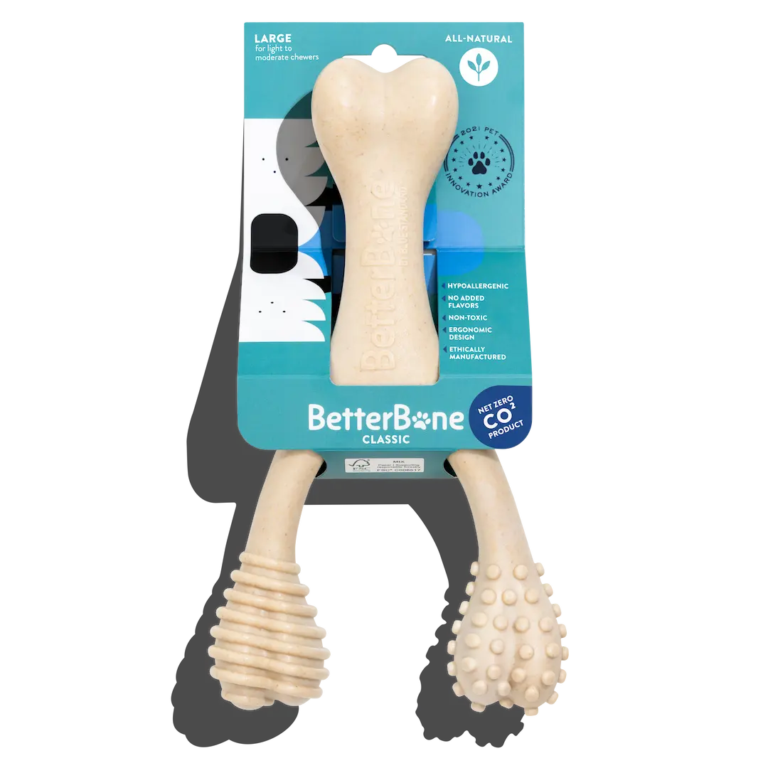 BetterBone SOFT - Classic, All-Natural, Perfect for teething Puppies, Older dogs, LIGHT chewers by The Better Bone Natural Dog Bone