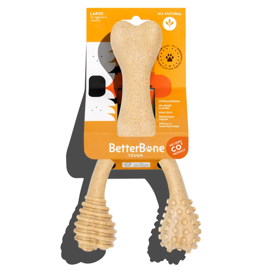 BetterBone HARD- Tough, SUPER Durable All-Natural, Dog Chews - For Aggressive Chewers. by The Better Bone Natural Dog Bone