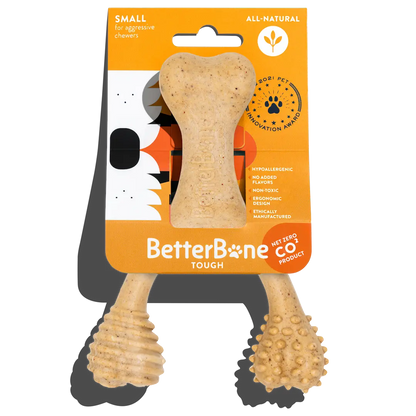 BetterBone HARD- Tough, SUPER Durable All-Natural, Dog Chews - For Aggressive Chewers. by The Better Bone Natural Dog Bone
