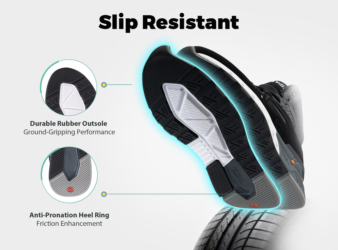 FitVille Men's Rebound Core Shoes 2-Pair Bundle by FitVille