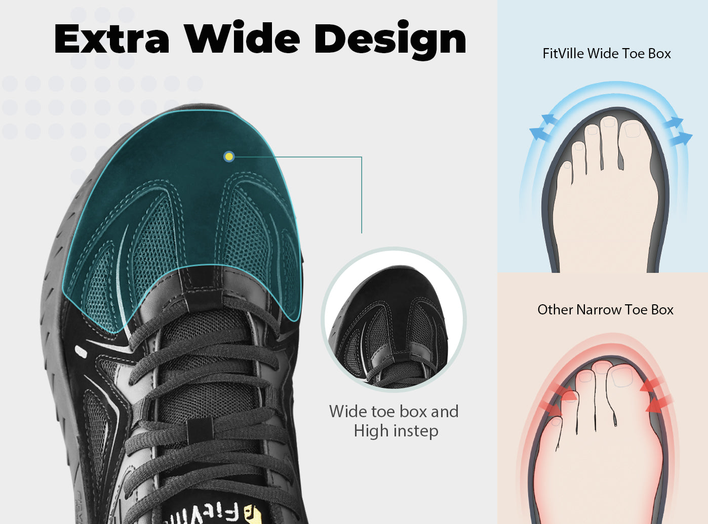 FitVille Men's Rebound Core Shoes by FitVille