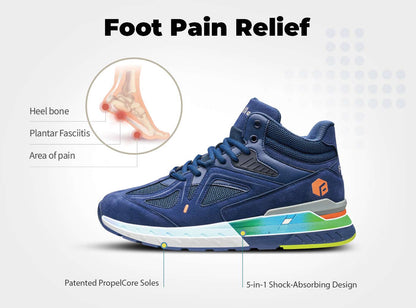 FitVille Men's High-top Rebound Core Shoes by FitVille