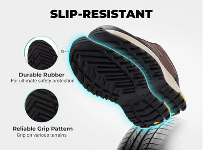 FitVille Men's Low-Top Sturdy Core Hiking Shoes by FitVille