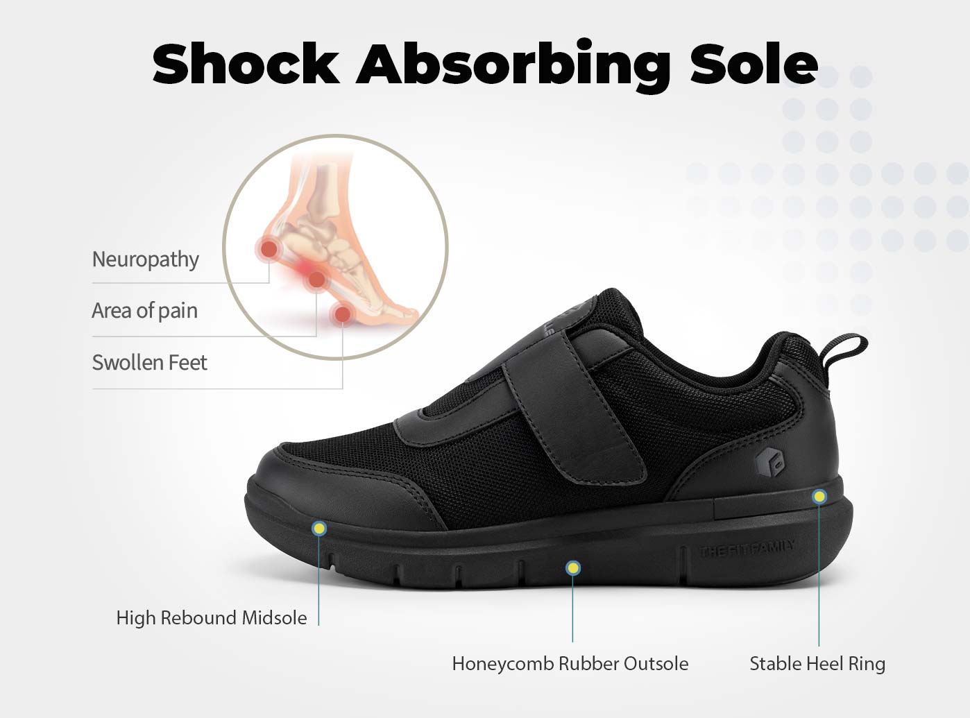 FitVille Men's EasyTop StrapEase Diabetic Shoes V4 by FitVille