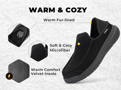 FitVille Men's Flex Moccasin Slippers V1 by FitVille