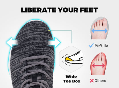 FitVille Men's ArchPower FlyWave Running Shoes by FitVille