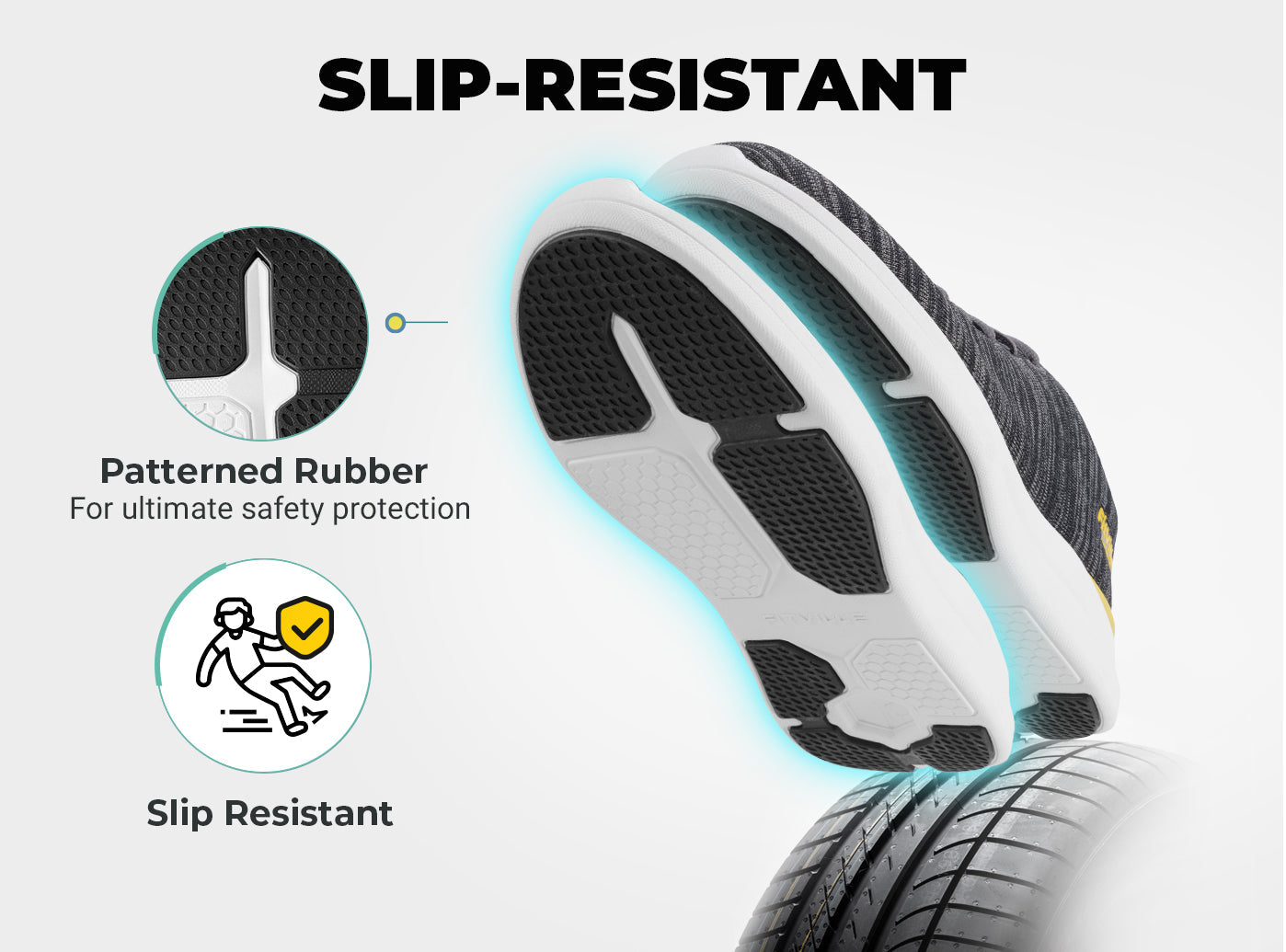 FitVille Men's ArchPower FlyWave Running Shoes by FitVille