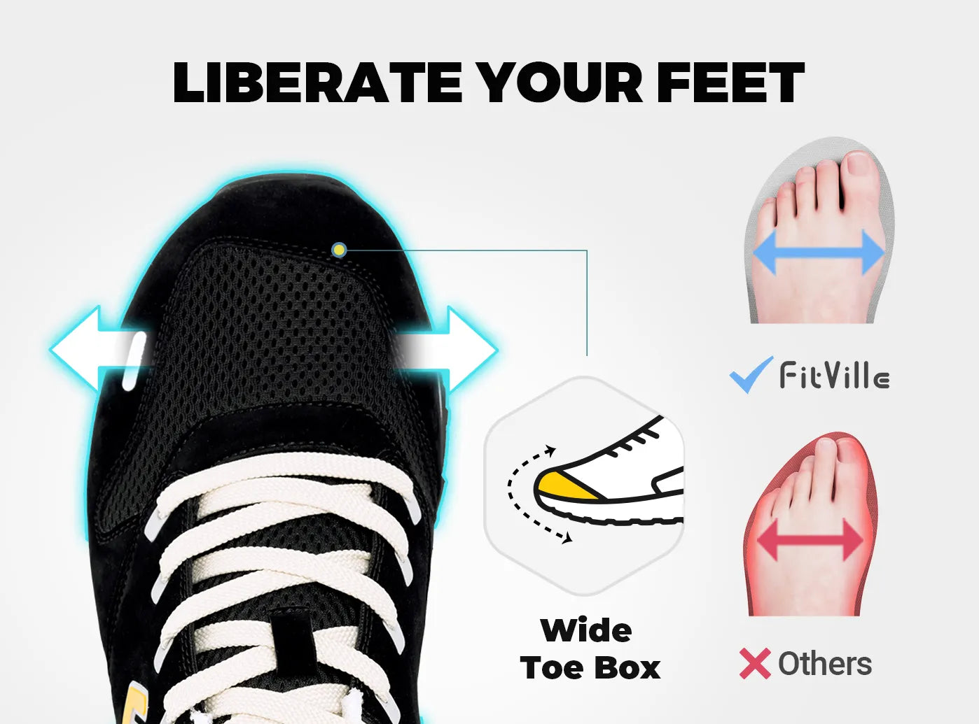 FitVille Men's ArchPower Comfy Sneaker by FitVille