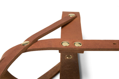 Butter Leather Dog Harness - Sahara Cognac by Molly And Stitch US