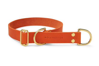 Butter Leather Retriever Dog Collar - Mango by Molly And Stitch US