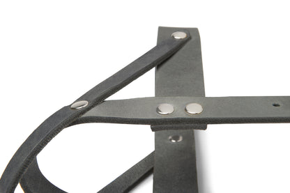 Butter Leather Dog Harness - Timeless Grey by Molly And Stitch US