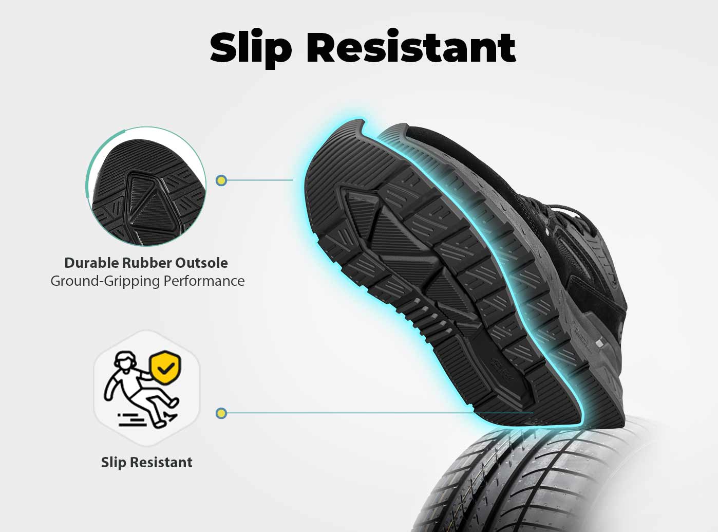 FitVille Men's High-top Rebound Core Shoes by FitVille