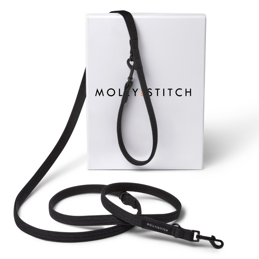 Soft Rock Adjustable Leash - Black by Molly And Stitch US