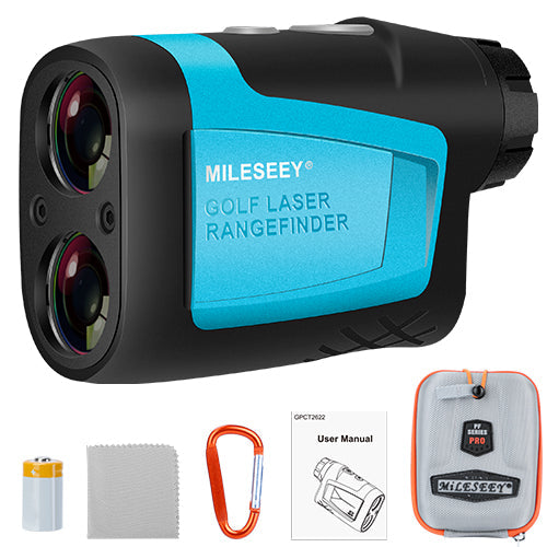 MiLESEEY Professional Precision Laser Golf Rangefinder 600m/656Yard 6X Magnification Distance Angle Speed Measurement For Golf Hunting - Black by VYSN