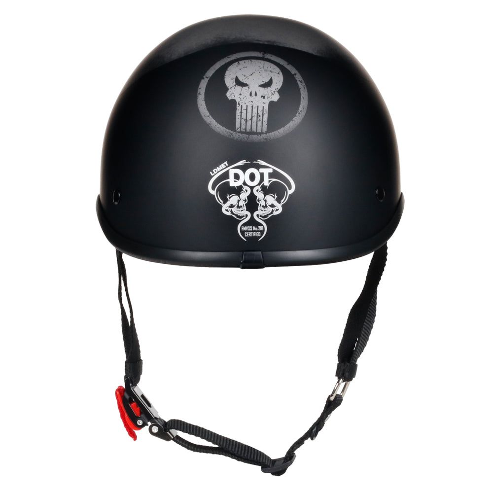 Polo Skull Print DOT Motorcycle Helmet USA | Biker Lid by BikerLid