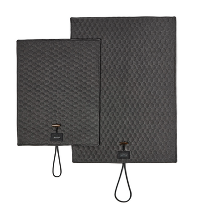 Honeycomb Dog Travel Mat - Charcoal by Molly And Stitch US