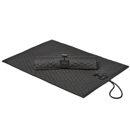 Honeycomb Dog Travel Mat - Charcoal by Molly And Stitch US