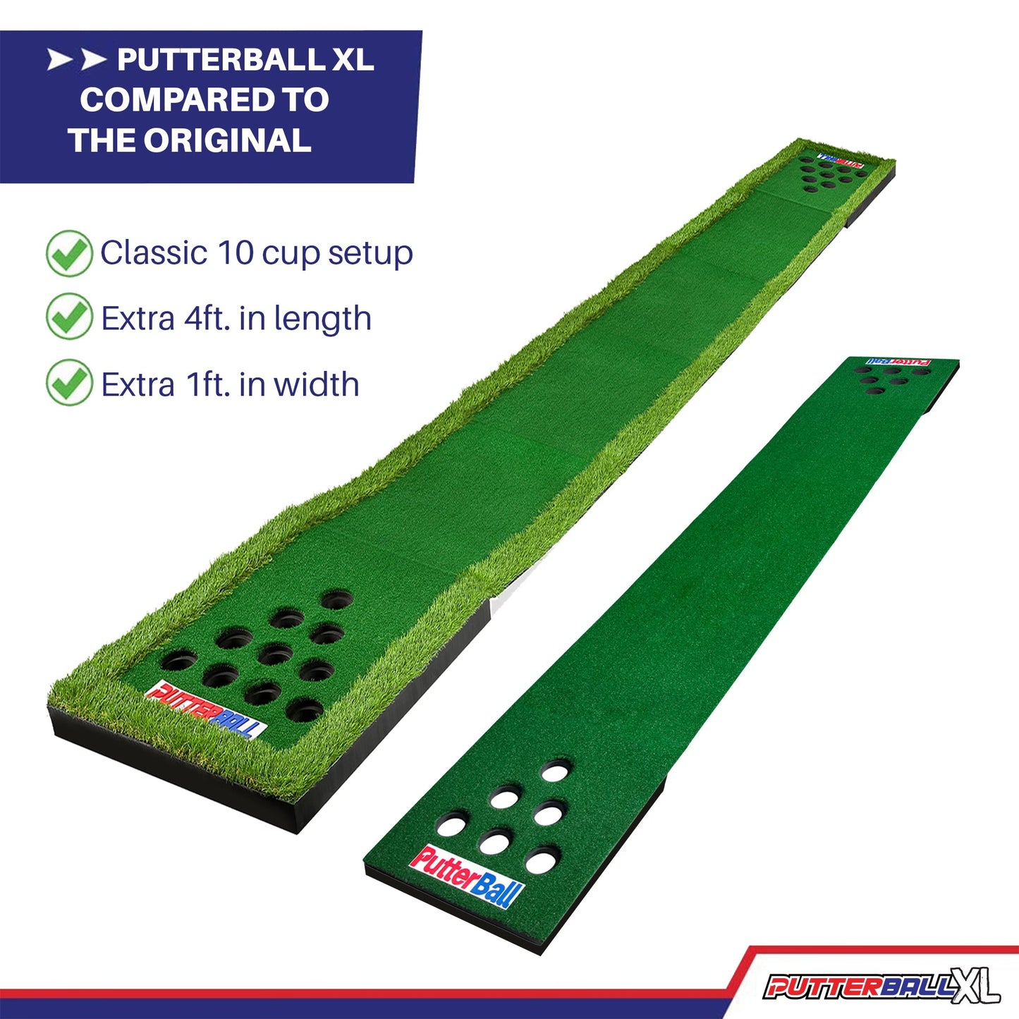 PutterBall XL 10 Hole Edition - Backyard Golf Party Game by PutterBall