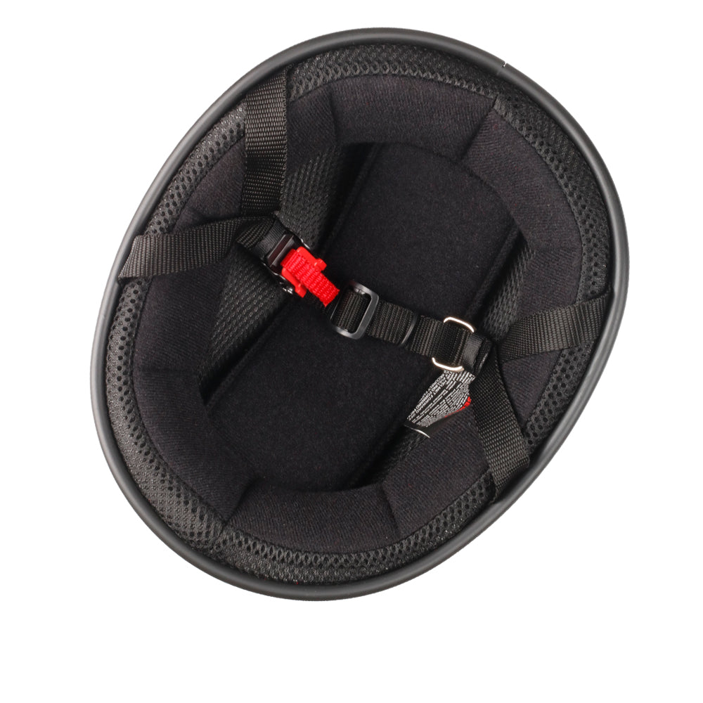 Beanie Low Profile Motorcycle Helmet Skull Print Black  | Biker Lid by BikerLid