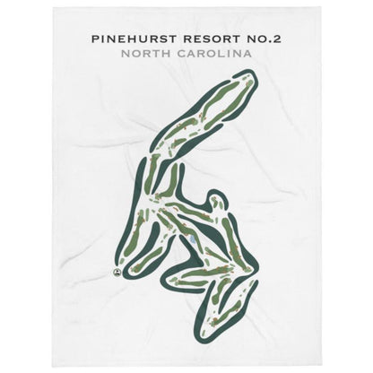 Pinehurst Resort No. 2 Country Club, North Carolina - Printed Golf Courses by Golf Course Prints