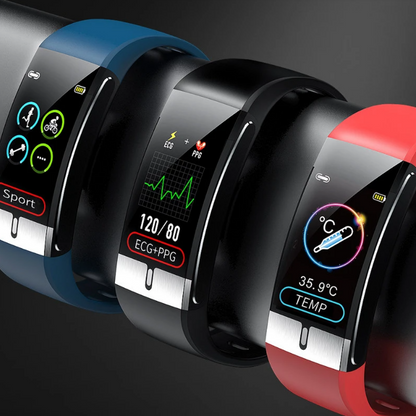 VOITHOS Smart Band Blood Pressure Heart Rate & Body Temperature Monitor with ECG & PPG by ALL TECH ADDICT