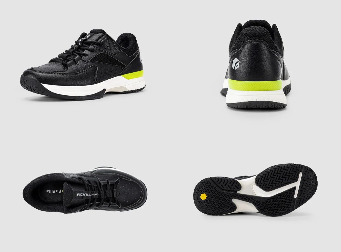 FitVille Men's Amadeus Tennis & Pickleball Court Shoes 2-Pair Bundle by FitVille