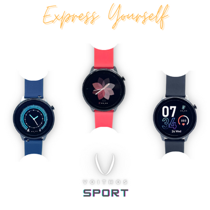 VOITHOS Smart Watch Blood Pressure Heart Rate & Body Temperature Monitor with ECG & PPG by ALL TECH ADDICT