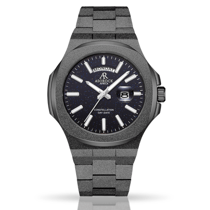 All Black frosted stardust Constellation Day-Date by ASOROCK WATCHES