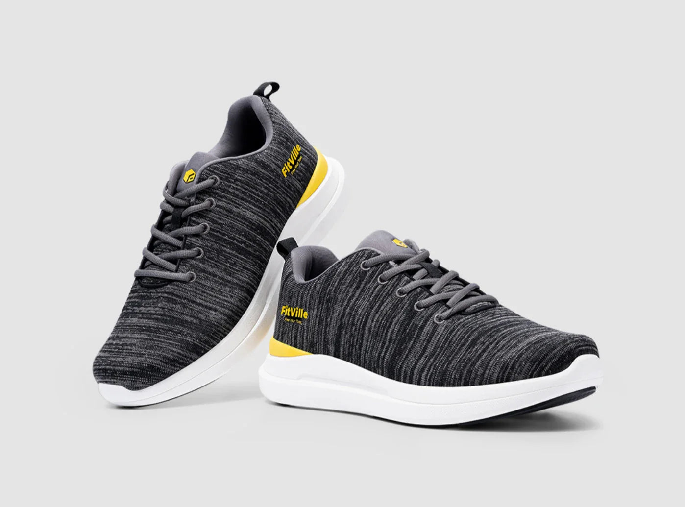 FitVille Men's ArchPower FlyWave Running Shoes by FitVille