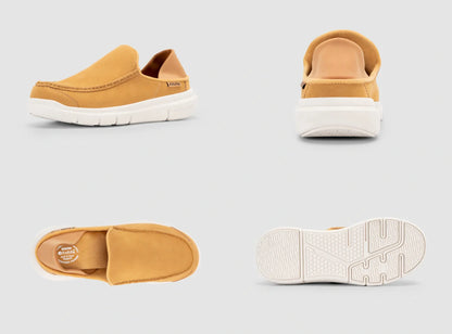 FitVille Men's Flex Moccasin Slippers V1 by FitVille