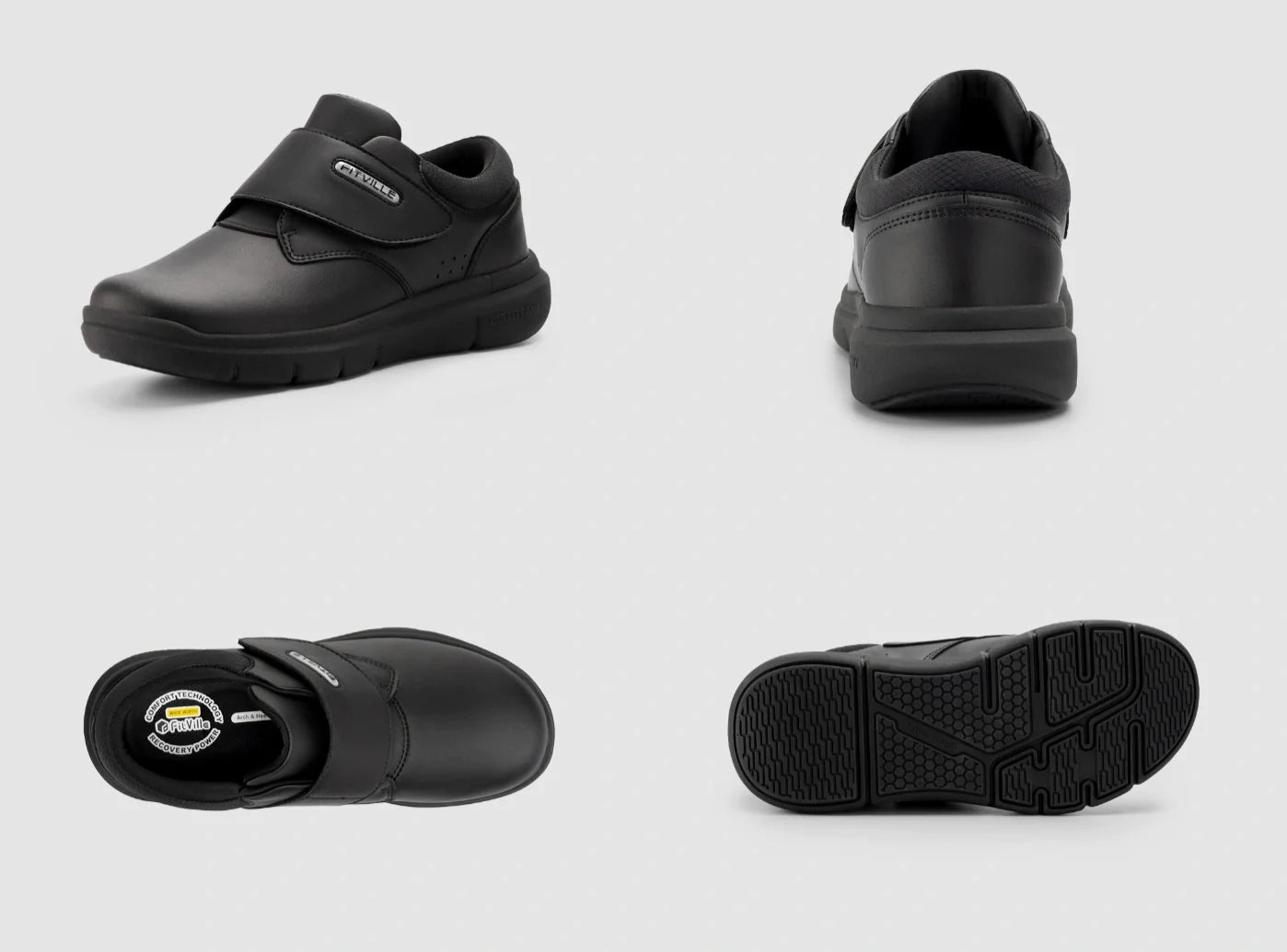 FitVille Men's EasyTop Deluxe Dress Shoes by FitVille