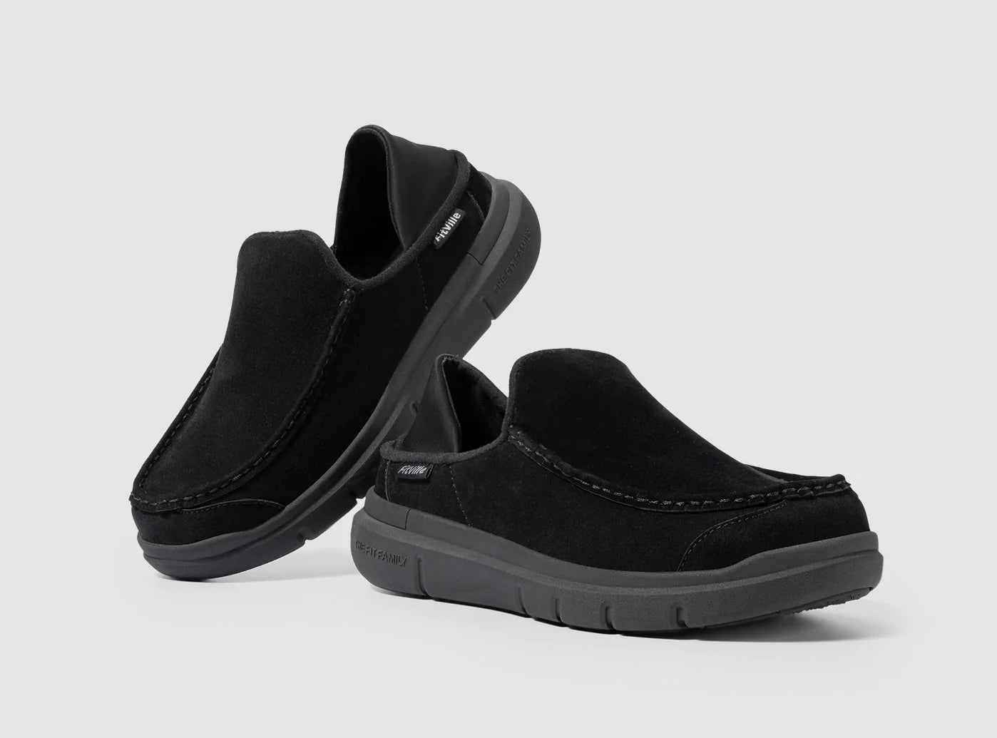 FitVille Men's Flex Moccasin Slippers V1 by FitVille