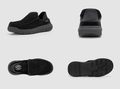 FitVille Men's Flex Moccasin Slippers V1 by FitVille