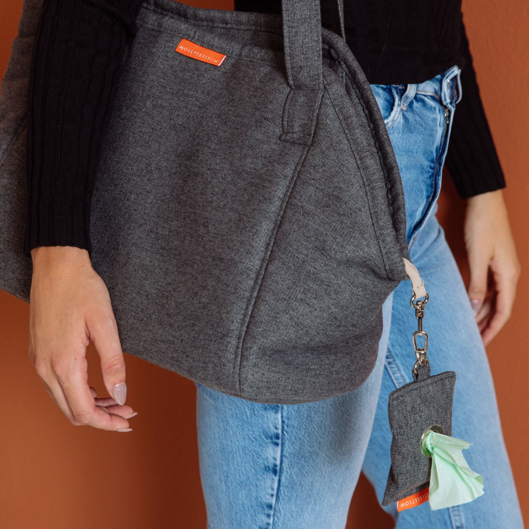 Alpine Dog Carrier - Charcoal by Molly And Stitch US