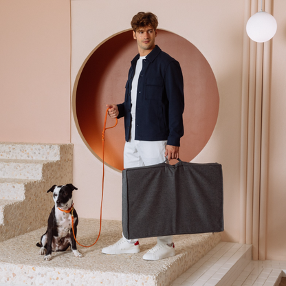 Alpine Dog Cushion - Charcoal by Molly And Stitch US